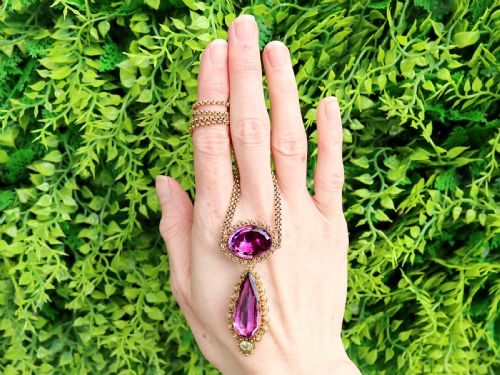 ANTIQUE VICTORIAN 2468CT AMETHYST AND 18CT YELLOW GOLD NECKLACE CIRCA 1830 - ADDITIONAL PHOTO 1