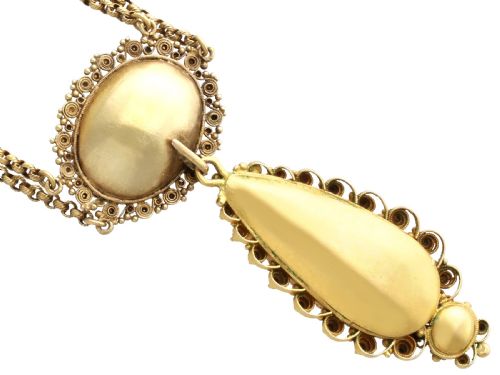 ANTIQUE VICTORIAN 2468CT AMETHYST AND 18CT YELLOW GOLD NECKLACE CIRCA 1830 - ADDITIONAL PHOTO 5