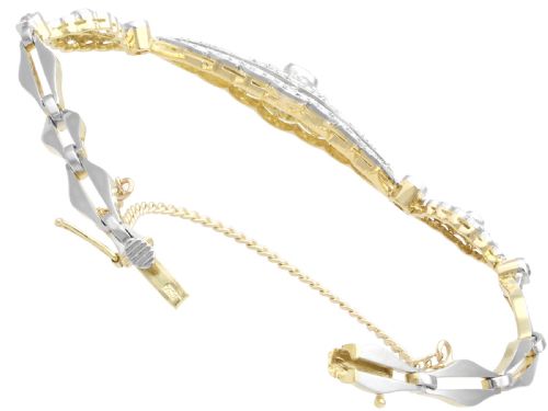 ANTIQUE 167CT DIAMOND AND 18CT YELLOW GOLD BRACELET CIRCA 1910 - ADDITIONAL PHOTO 7