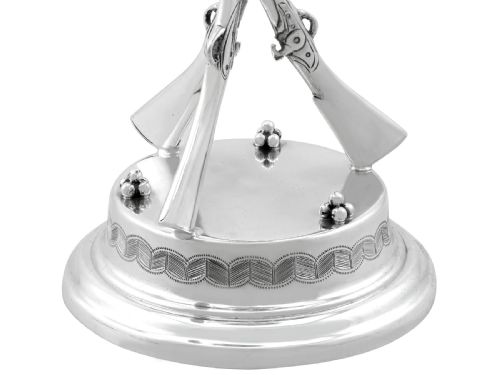 fig 4. Antique Victorian Sterling Silver Rifle Presentation Cup (1868)