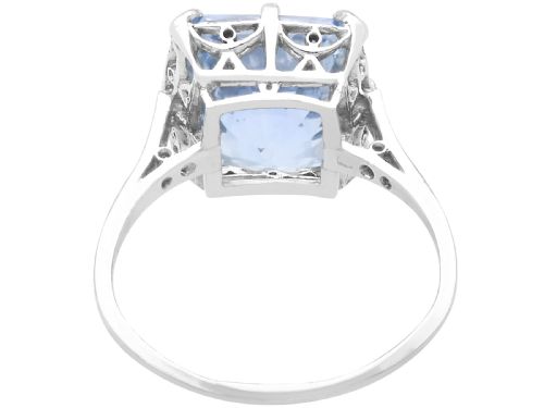 fig 6. Antique 8.80ct Madagascan Sapphire and Diamond, Platinum Ring Circa 1935
