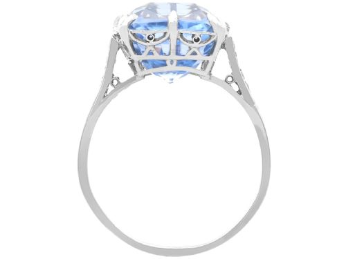 fig 7. Antique 8.80ct Madagascan Sapphire and Diamond, Platinum Ring Circa 1935