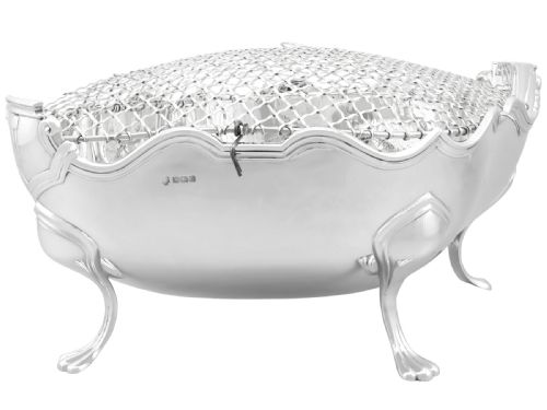 ANTIQUE GEORGE V STERLING SILVER PRESENTATION BOWL CENTREPIECE - ADDITIONAL PHOTO 1