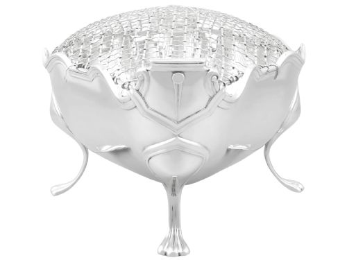 ANTIQUE GEORGE V STERLING SILVER PRESENTATION BOWL CENTREPIECE - ADDITIONAL PHOTO 2