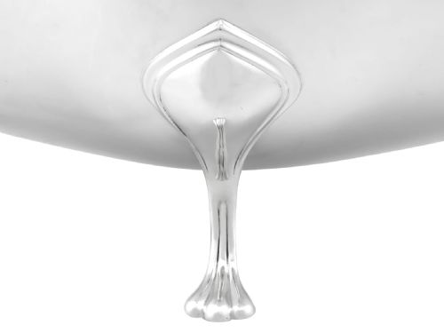 ANTIQUE GEORGE V STERLING SILVER PRESENTATION BOWL CENTREPIECE - ADDITIONAL PHOTO 7