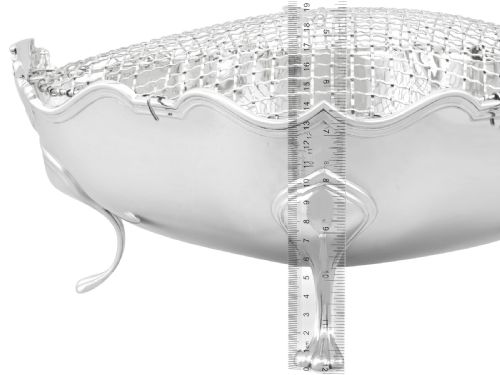 ANTIQUE GEORGE V STERLING SILVER PRESENTATION BOWL CENTREPIECE - ADDITIONAL PHOTO 10