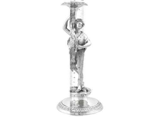 ANTIQUE VICTORIAN STERLING SILVER FIGURAL CANDLESTICKS 1865 - ADDITIONAL PHOTO 13