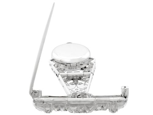VINTAGE ART DECO 204CT DIAMOND AND PLATINUM LADIES FOB WATCH CIRCA 1940 - ADDITIONAL PHOTO 10