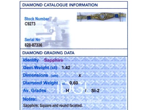 ANTIQUE 142CT SAPPHIRE AND 060CT DIAMOND 18CT YELLOW GOLD BRACELET CIRCA 1925 - ADDITIONAL PHOTO 11