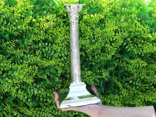 ANTIQUE VICTORIAN STERLING SILVER CANDLESTICKS - ADDITIONAL PHOTO 1