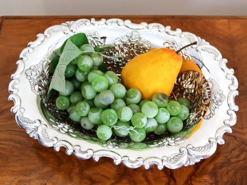 ANTIQUE CHINESE EXPORT SILVER DISH CIRCA 1900 - ADDITIONAL PHOTO 1