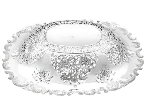 ANTIQUE CHINESE EXPORT SILVER DISH CIRCA 1900 - ADDITIONAL PHOTO 13