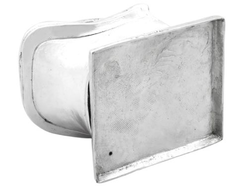 ANTIQUE VICTORIAN STERLING SILVER NOVELTY INKWELL 1885 - ADDITIONAL PHOTO 11