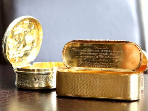 fig 1. Antique George IV 18ct Gold Snuff Box (1829)