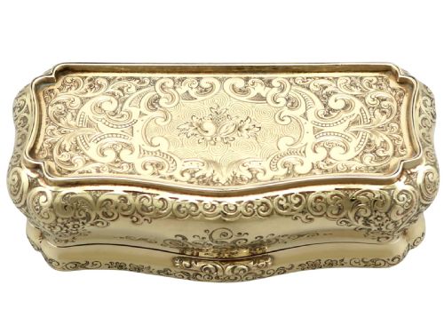 ANTIQUE GERMAN 14CT GOLD SNUFF BOX CIRCA 1850 - ADDITIONAL PHOTO 5