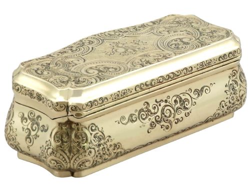 ANTIQUE GERMAN 14CT GOLD SNUFF BOX CIRCA 1850 - ADDITIONAL PHOTO 8