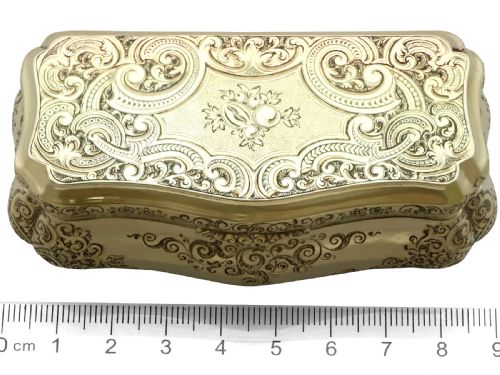 ANTIQUE GERMAN 14CT GOLD SNUFF BOX CIRCA 1850 - ADDITIONAL PHOTO 13