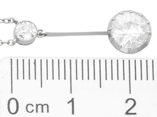 fig 7. Antique 1.28ct Diamond and Platinum Pendant Circa 1920