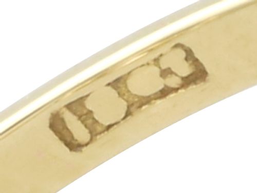 fig 5. Antique 1.69ct Diamond and 18ct Yellow Gold Trilogy Ring Circa 1905