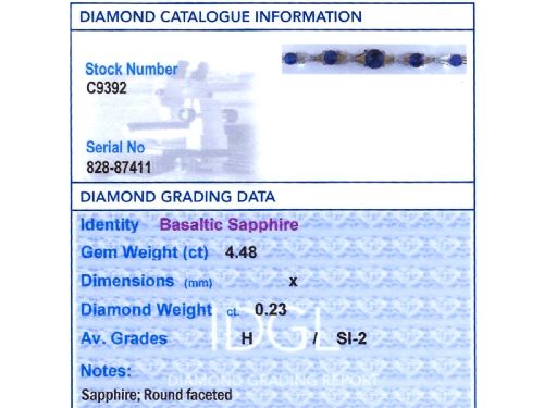 ANTIQUE 448CT SAPPHIRE AND 023CT DIAMOND 9CT ROSE GOLD BRACELET CIRCA 1910 - ADDITIONAL PHOTO 13