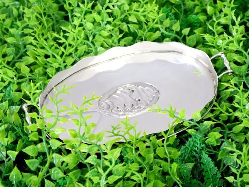 ANTIQUE EDWARDIAN STERLING SILVER TRINKET TRAY 1904 - ADDITIONAL PHOTO 1