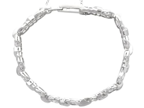 VINTAGE ART DECO 605CT DIAMOND AND PLATINUM BRACELET CIRCA 1950 - ADDITIONAL PHOTO 5