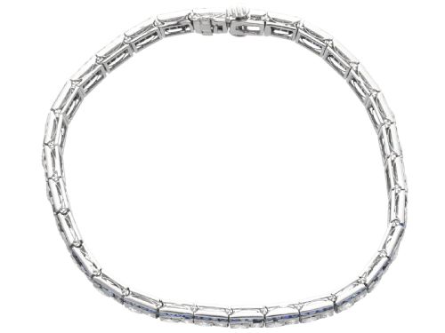 ANTIQUE 448CT SAPPHIRE AND 435CT DIAMOND PLATINUM LINE BRACELET CIRCA 1920 - ADDITIONAL PHOTO 9