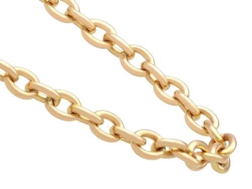 ANTIQUE FRENCH 18CT YELLOW GOLD LONGUARD CHAIN CIRCA 1900 - ADDITIONAL PHOTO 6