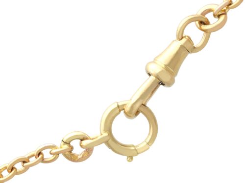 ANTIQUE FRENCH 18CT YELLOW GOLD LONGUARD CHAIN CIRCA 1900 - ADDITIONAL PHOTO 7