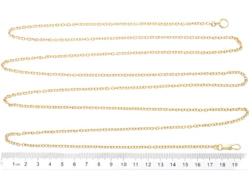ANTIQUE FRENCH 18CT YELLOW GOLD LONGUARD CHAIN CIRCA 1900 - ADDITIONAL PHOTO 11