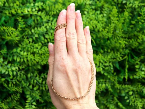 ANTIQUE 18CT YELLOW GOLD WATCH CHAIN CIRCA 1900 - ADDITIONAL PHOTO 1