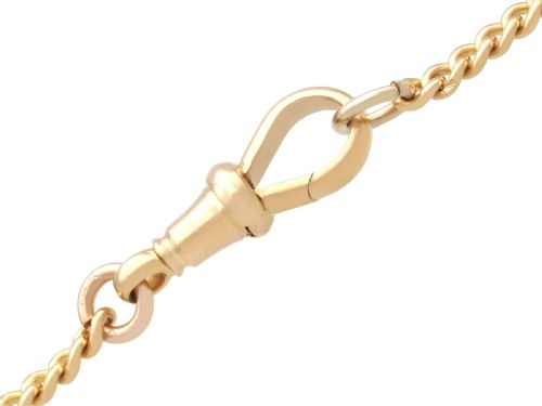 ANTIQUE 18CT YELLOW GOLD WATCH CHAIN CIRCA 1900 - ADDITIONAL PHOTO 7