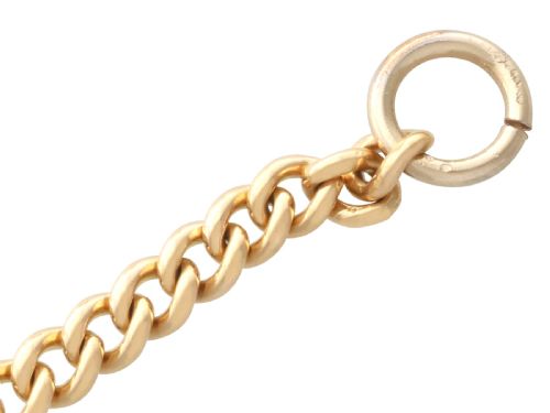 ANTIQUE 18CT YELLOW GOLD WATCH CHAIN CIRCA 1900 - ADDITIONAL PHOTO 8