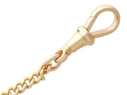 ANTIQUE 18CT YELLOW GOLD WATCH CHAIN CIRCA 1900 - ADDITIONAL PHOTO 9