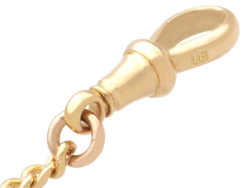 ANTIQUE 18CT YELLOW GOLD WATCH CHAIN CIRCA 1900 - ADDITIONAL PHOTO 10