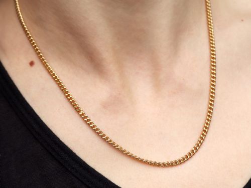 ANTIQUE 18CT YELLOW GOLD WATCH CHAIN CIRCA 1900 - ADDITIONAL PHOTO 13