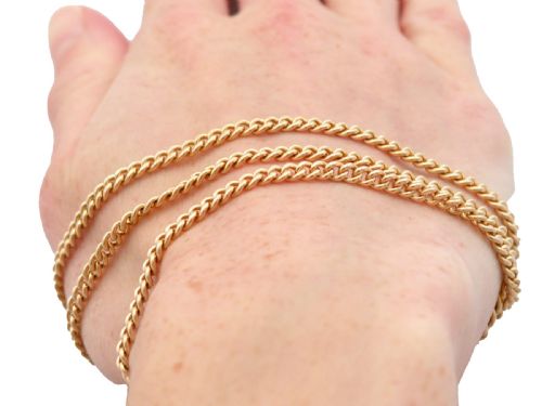 ANTIQUE 18CT YELLOW GOLD WATCH CHAIN CIRCA 1900 - ADDITIONAL PHOTO 16