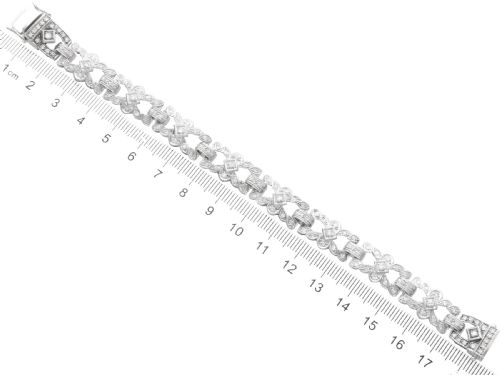 ANTIQUE 483CT DIAMOND AND PLATINUM BRACELET CIRCA 1925 - ADDITIONAL PHOTO 12