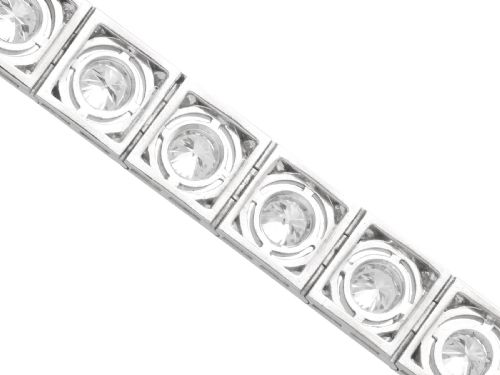 ANTIQUE 467CT DIAMOND AND 18K WHITE GOLD BRACELET CIRCA 1925 - ADDITIONAL PHOTO 10