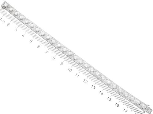 ANTIQUE 467CT DIAMOND AND 18K WHITE GOLD BRACELET CIRCA 1925 - ADDITIONAL PHOTO 14