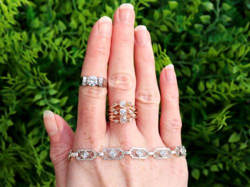 fig 2. Antique 1.40ct Diamond and 18ct Yellow Gold Dress Ring Circa 1895