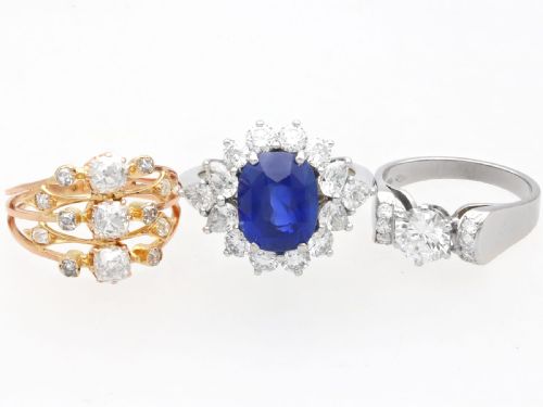 fig 6. Antique 1.40ct Diamond and 18ct Yellow Gold Dress Ring Circa 1895