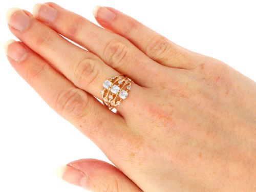fig 10. Antique 1.40ct Diamond and 18ct Yellow Gold Dress Ring Circa 1895