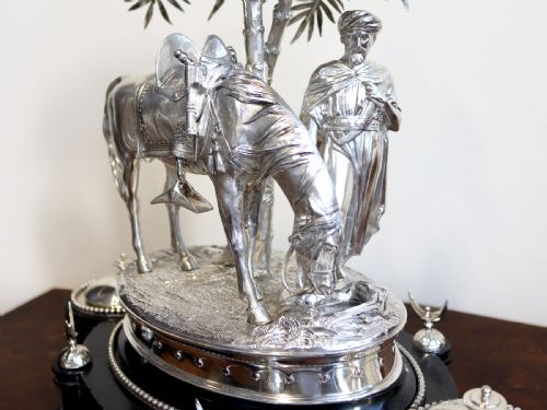 fig 2. Antique Victorian Rare Sterling Silver Inkstand / Centrepiece