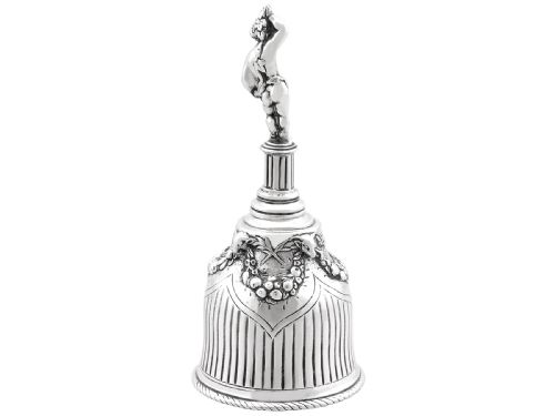 fig 1. Antique Victorian Sterling Silver Table Bell
