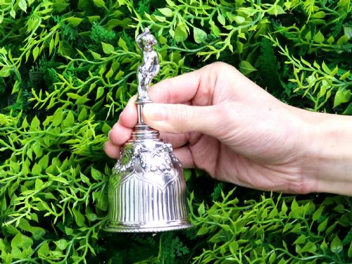 fig 2. Antique Victorian Sterling Silver Table Bell