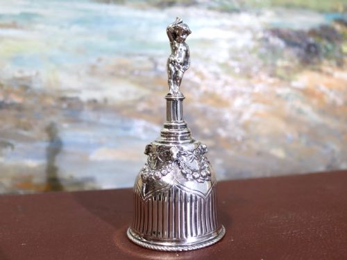 fig 3. Antique Victorian Sterling Silver Table Bell