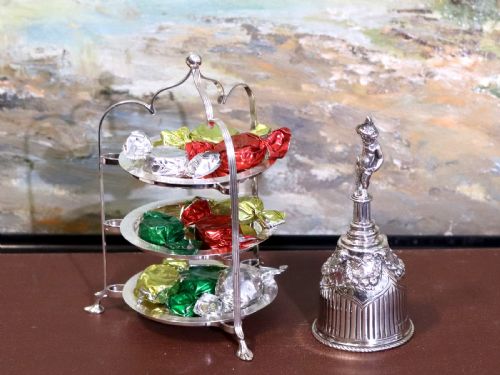 fig 4. Antique Victorian Sterling Silver Table Bell