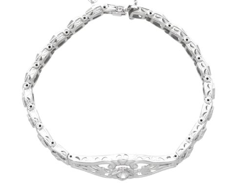 VINTAGE 179CT DIAMOND AND 14CT WHITE GOLD BRACELET CIRCA 1950 - ADDITIONAL PHOTO 2
