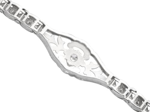 VINTAGE 179CT DIAMOND AND 14CT WHITE GOLD BRACELET CIRCA 1950 - ADDITIONAL PHOTO 5